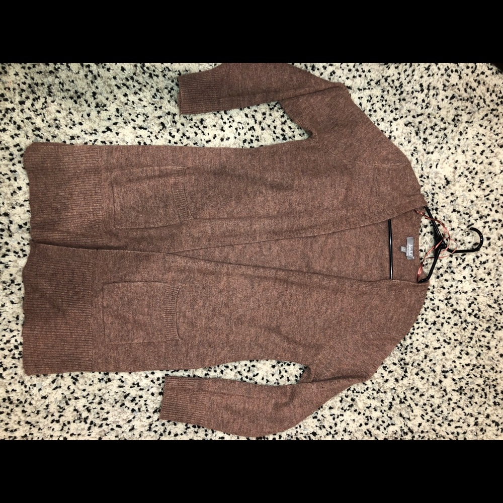 muted lavender cardigan
